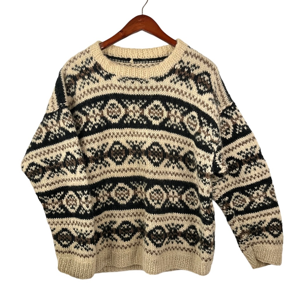 VINTAGE Chunky Wool Knit Pullover